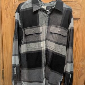 The North Face Black and Gray Checkered Shirt